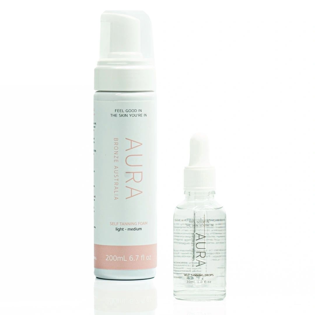 Self Tanning foam + Self tanning drops