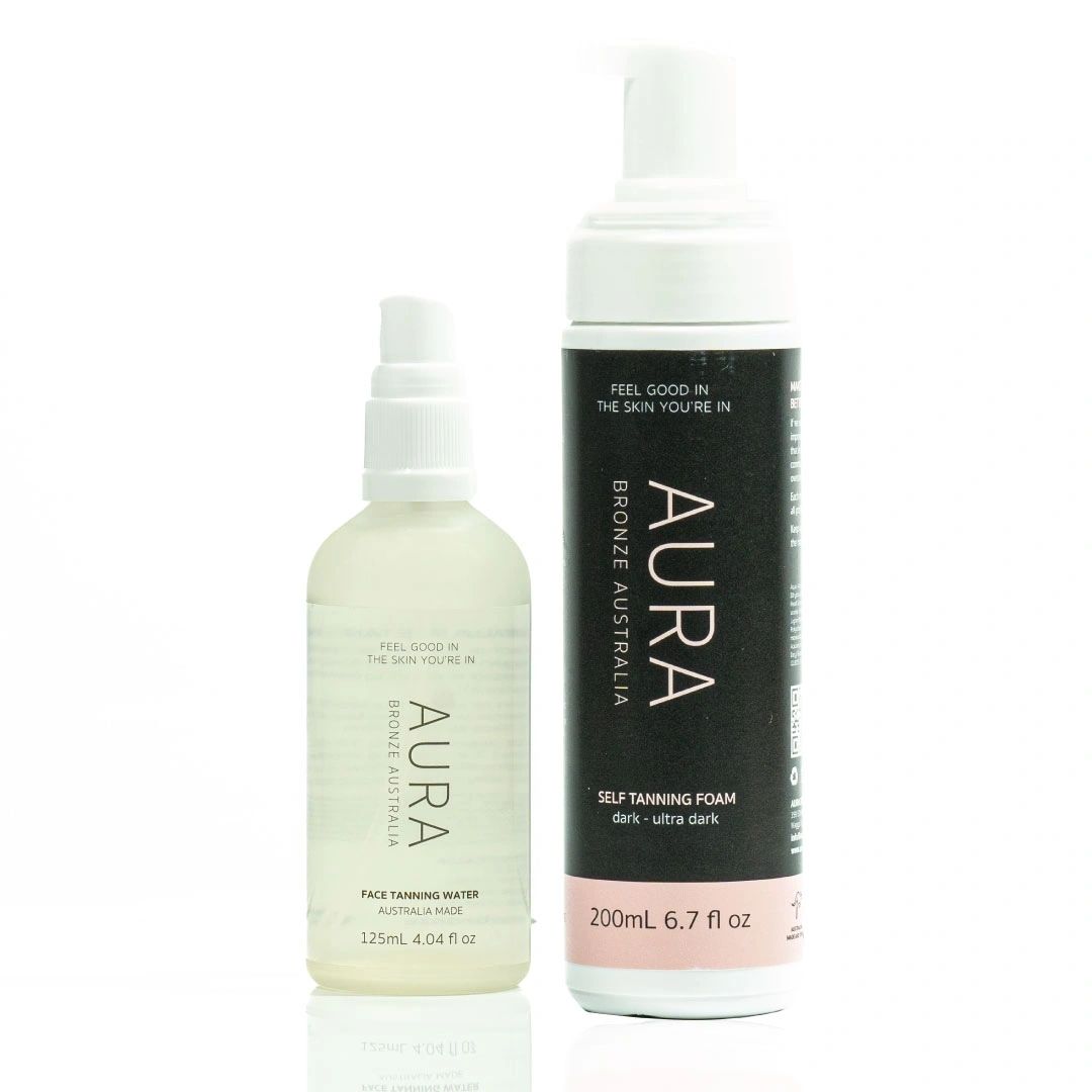 Face Tanning water + Self Tanning foam Bundle
